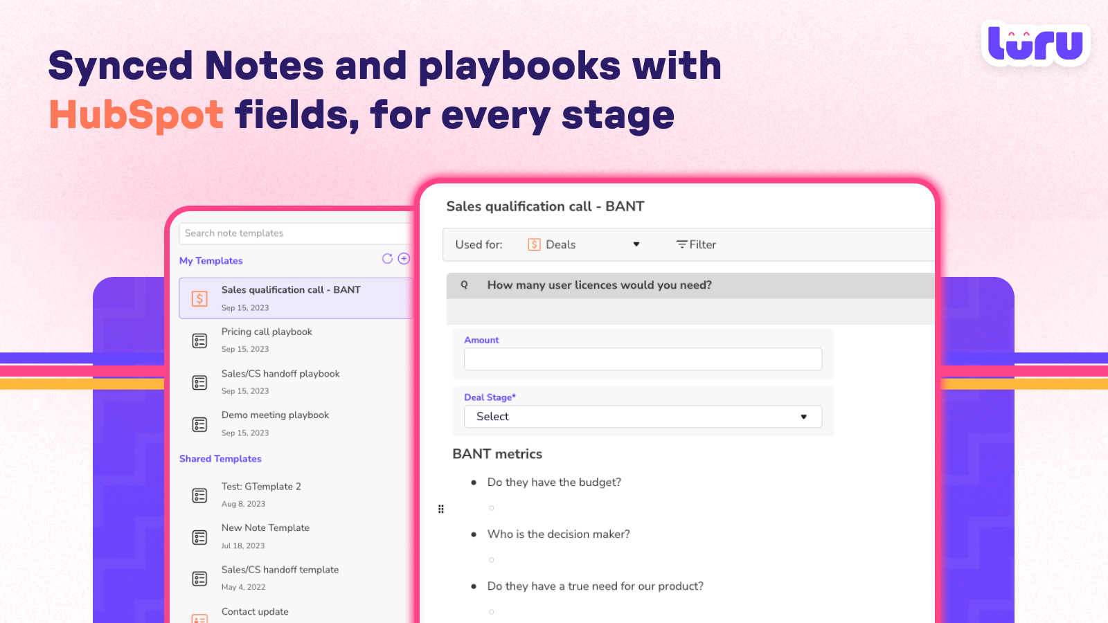 Setup meeting playbooks your team would love to follow